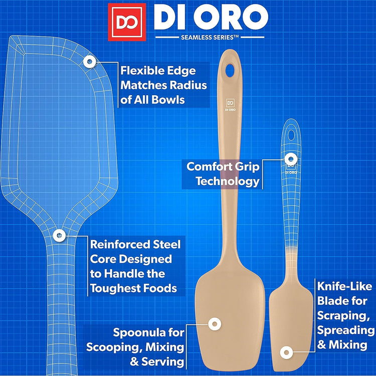 DI ORO Silicone Spatula Set