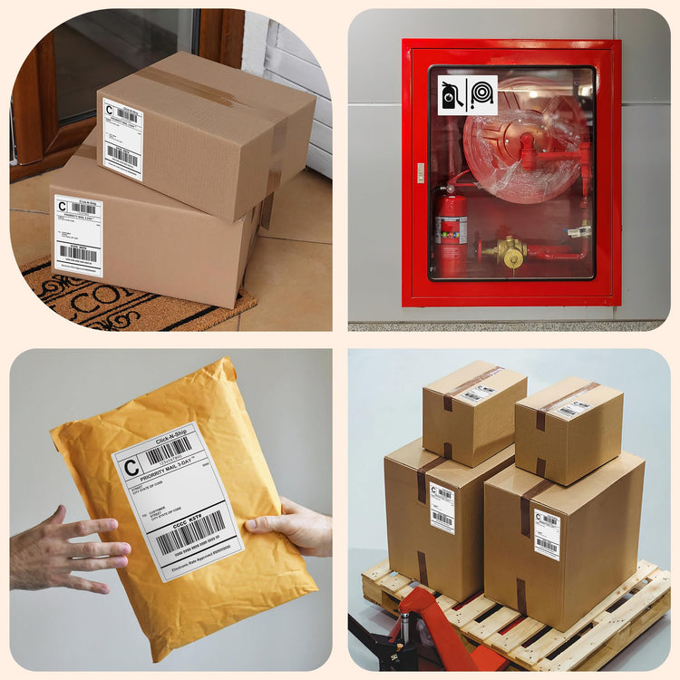 4000 Thermal Shipping Labels 4”x 6”in Fanfold (4000 Count)