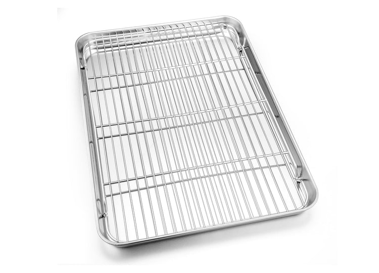 Large Baking Sheet with Wire Cooling Rack