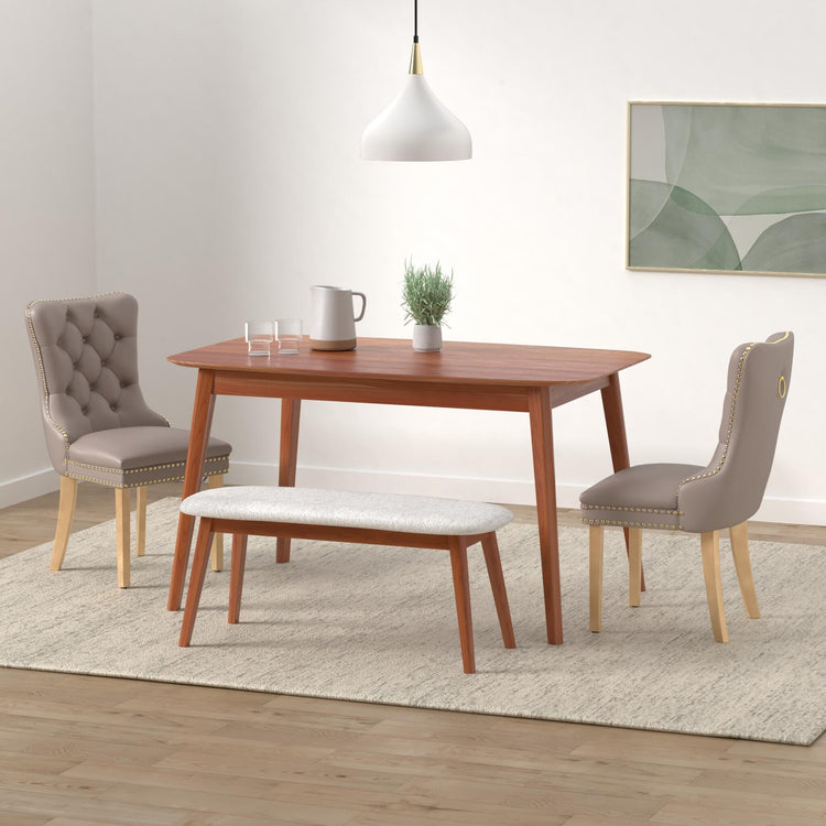 Grey Velvet Dining Chairs Set of 4 (4 Count)
