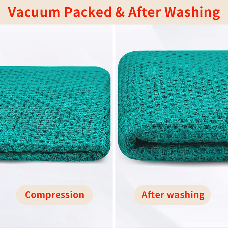 100% Cotton Waffle Weave Kitchen Dish Towels 6 (6 Count)
