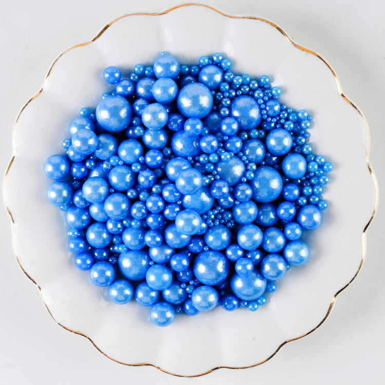 Royal Blue Pearl Sugar Sprinkles (4.58 Ounce)