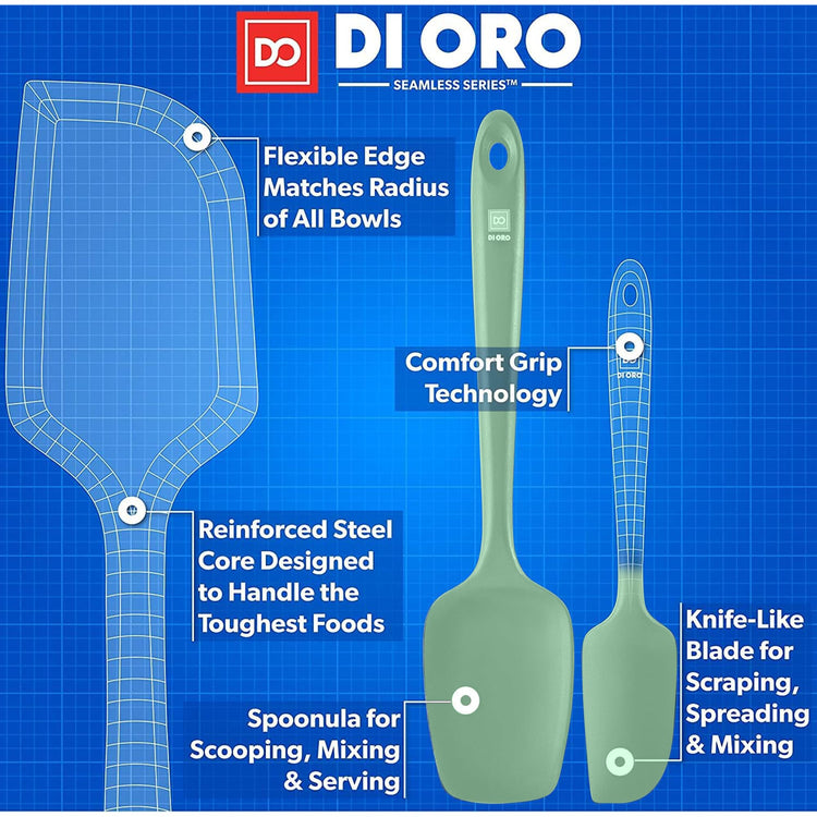 DI ORO Silicone Spatula Set