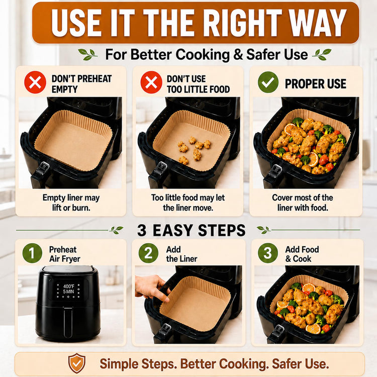 10 Inch Air Fryer Liners Disposable
