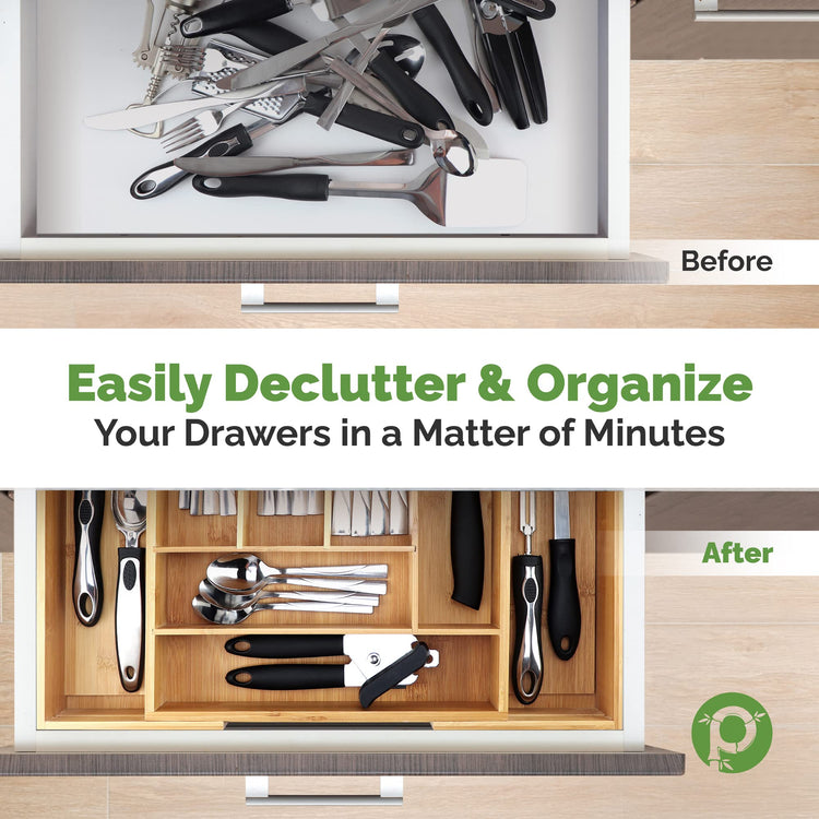 Silverware Tray for Drawer Organizer