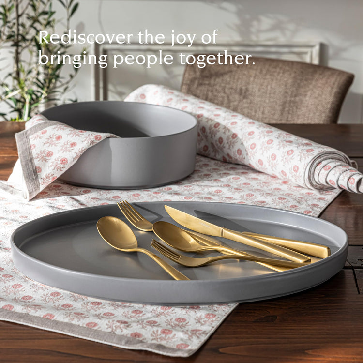 Over&Back Stackable Stoneware Serving Platter