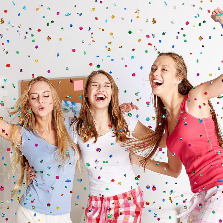Multicolor Sparkle Foil Confetti Glitter Round Confetti