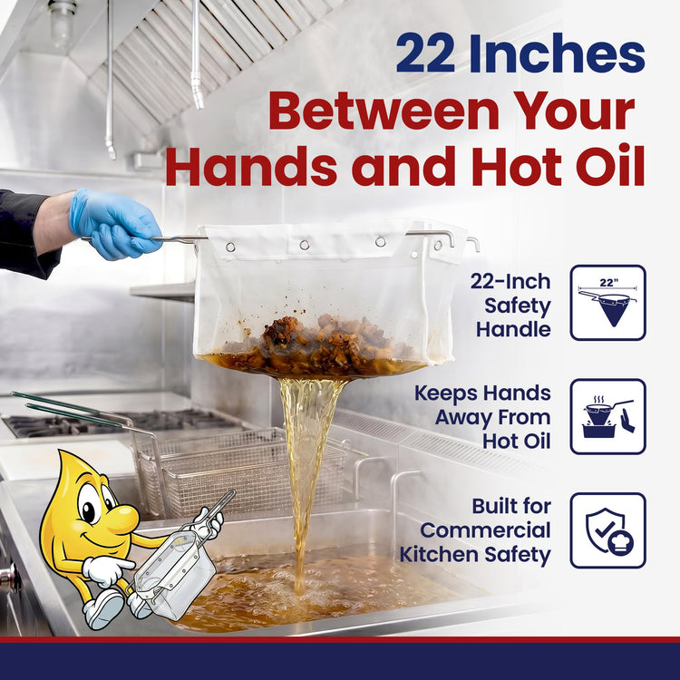 BF1A Fryer Oil Filter Bag Holder