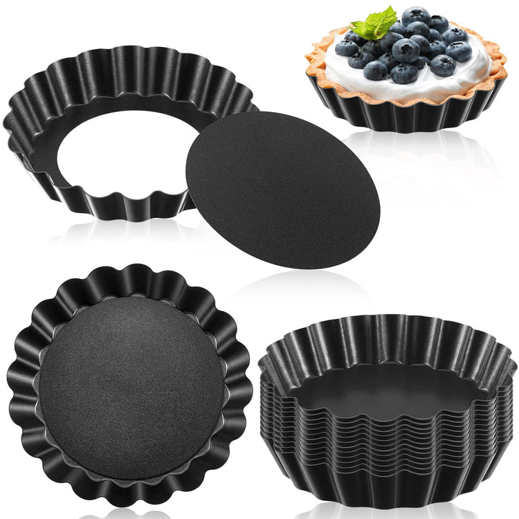 16 Pcs Mini Tart Pans for Baking