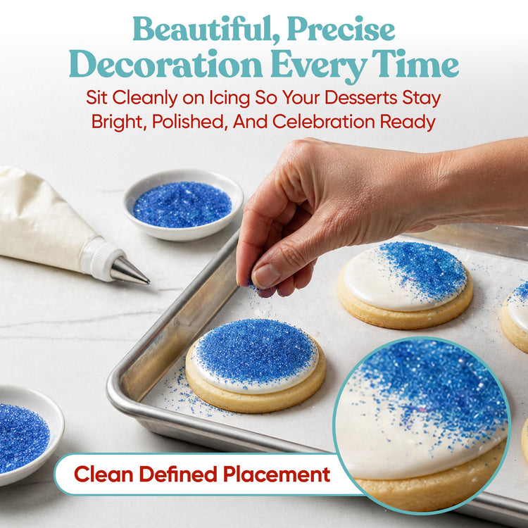 Blue Sanding Sugar for Baking & Cookie Decorating (5 Ounce)