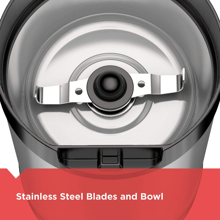 One Touch Coffee & Spice Grinder with Stainless Steel Blades