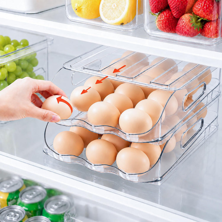 18 Egg Dispenser with Silicone Bumpers