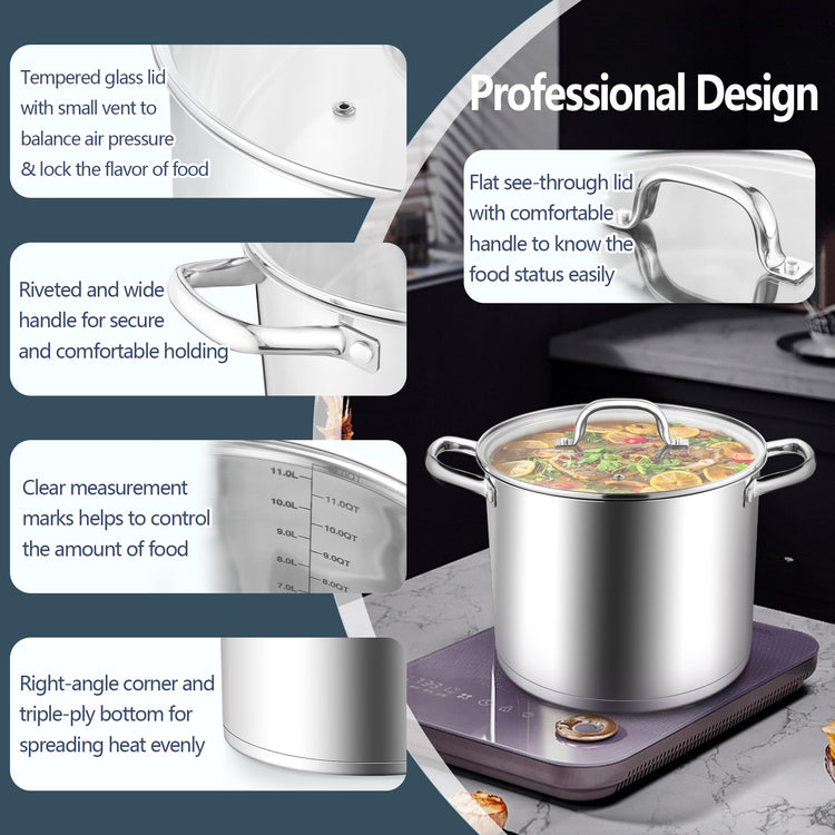 12 Quart Cooking Stock Pot