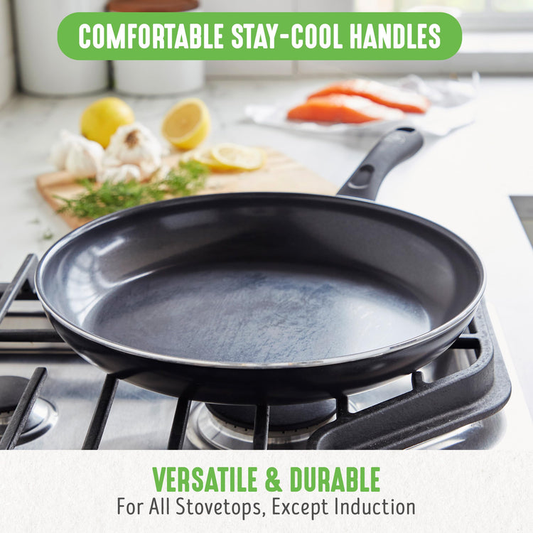 16 Piece Ceramic Nonstick Pots & Pans Cookware Set