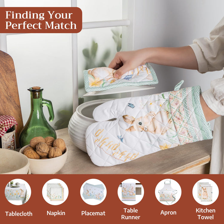 Maison d'Hermine Oven Gloves 100% Cotton Oven Mitt