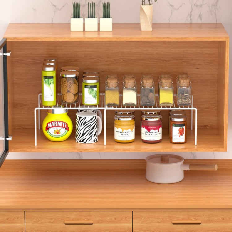 4 Piece Expandable Metal Rustproof Storage Shelf Rack (2 Count)