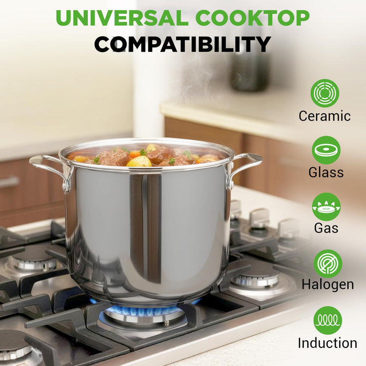 12 Quart Stainless Steel Stockpot