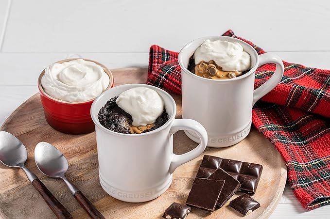 Le Creuset Stoneware Set of 4 Mugs, 14 oz. each, White