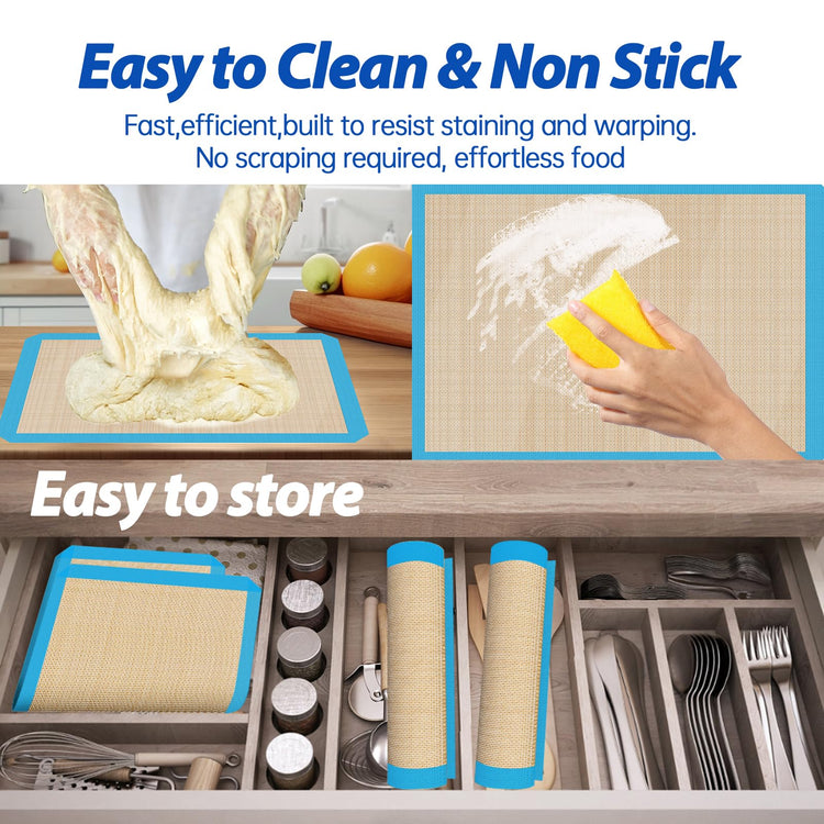 3 Pack Silicone Baking Mats (3 Count)
