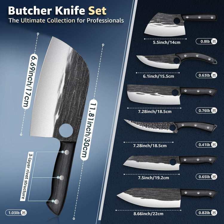 Butcher Knife Set (13 Count)
