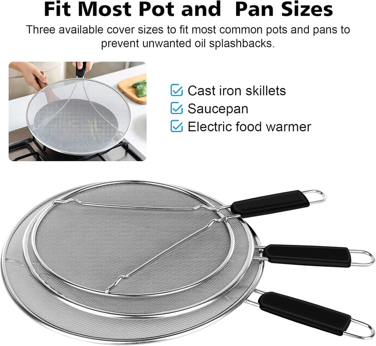Splatter Screen for Cooking (3 Count)