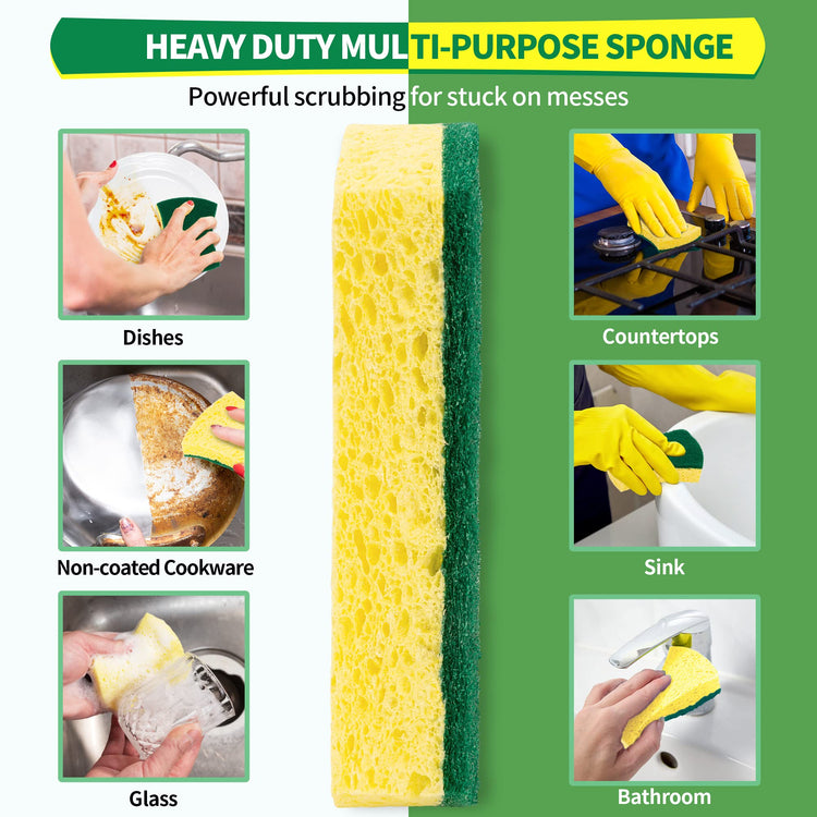 Heavy Duty Scrub Sponge 24 Pack (24 Count)