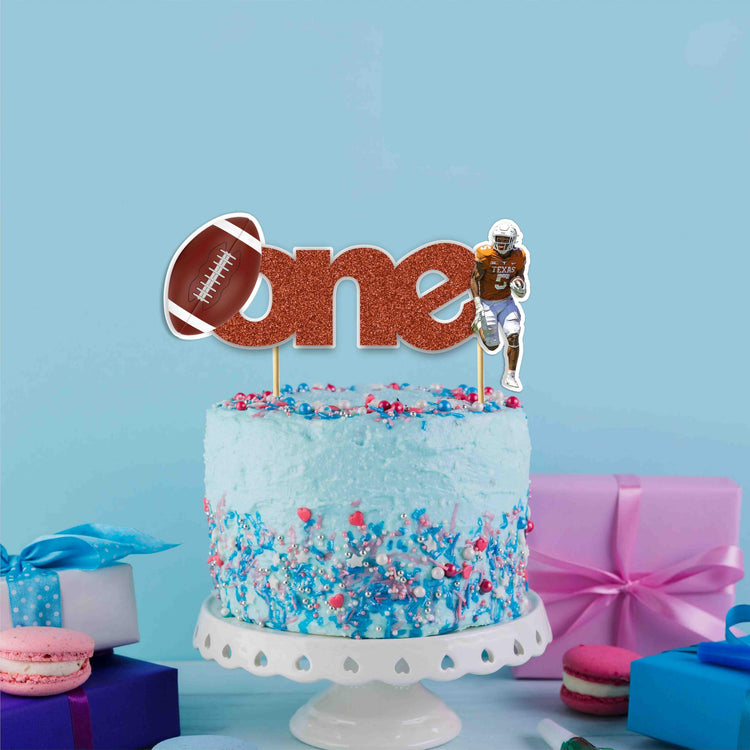 American Football One Cake Topper