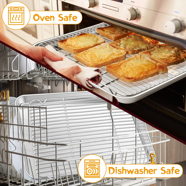 17.5 Inch Baking Sheet with Rack Set