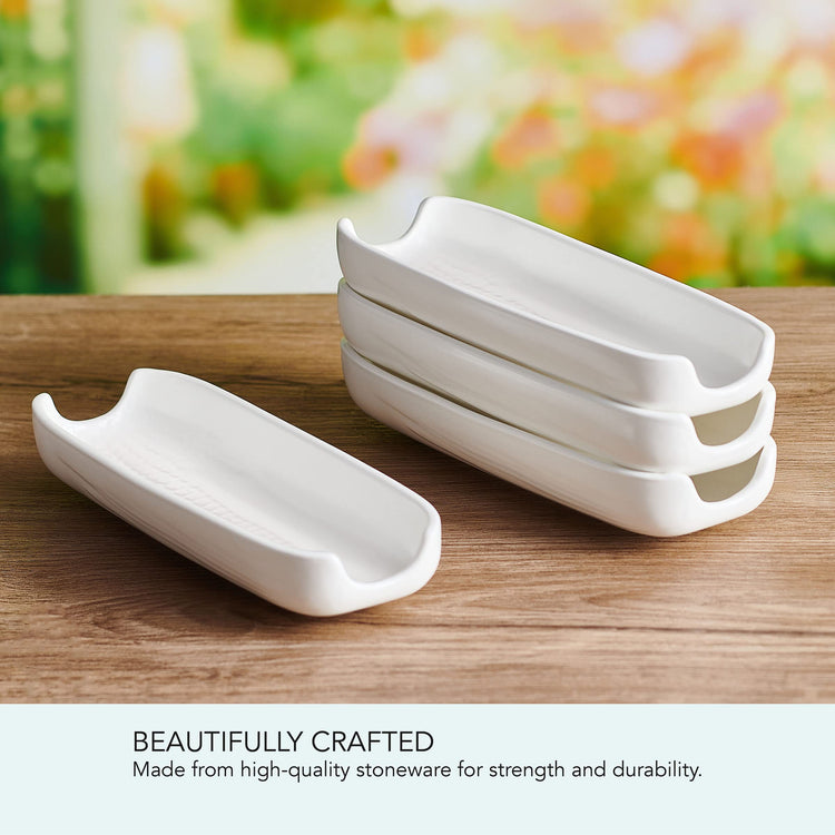 Callie White Corn Dishes Set of 4 (4 Count)