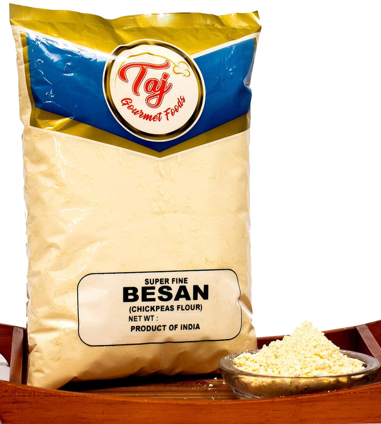 TAJ Premium Indian Besan Flour (Chick Pea, Gram Flour) (4-Pounds) - Nestoria