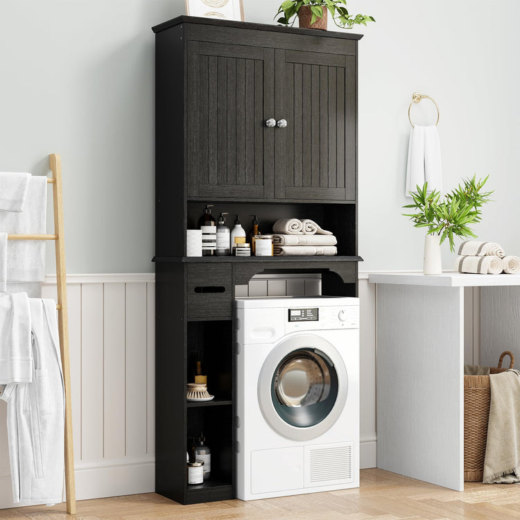 23.6 Inches Wide Toilet Rack with Over The Toilet Storage Cabinet