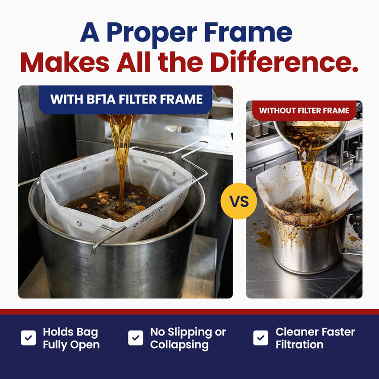 BF1A Fryer Oil Filter Bag Holder