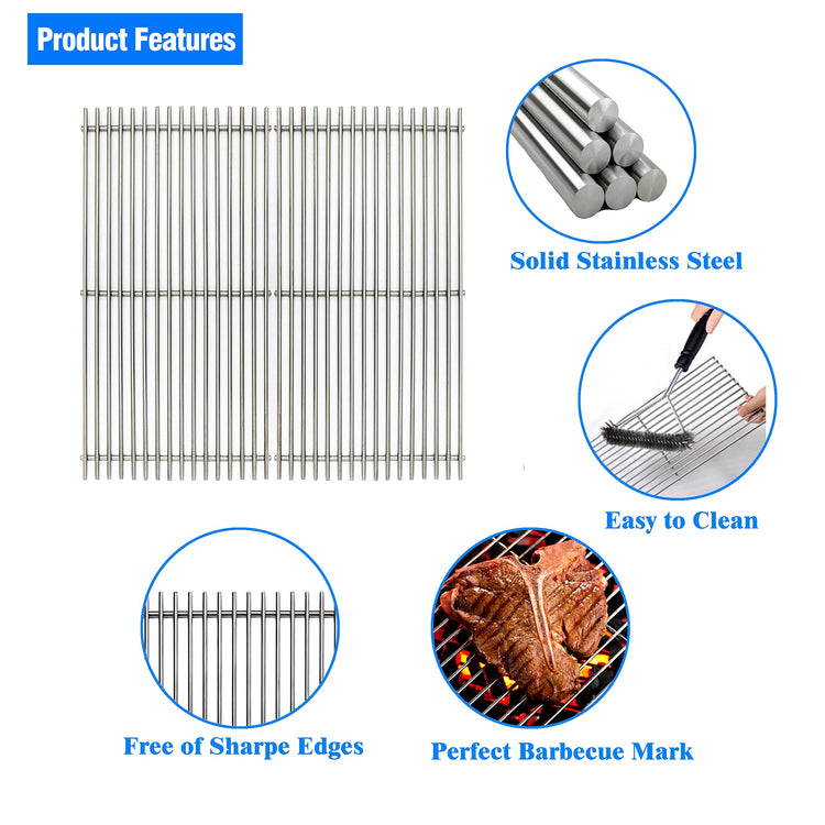 17.5" Stainless Steel 7639 Cooking Grates for Weber Spirit 300 Series