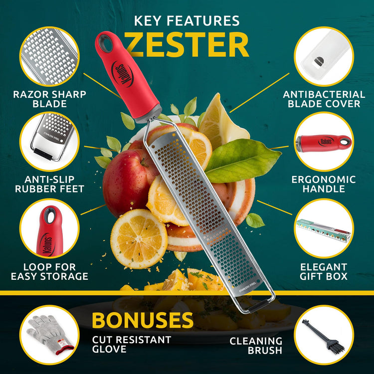 Lemon Zester & Parmesan Cheese Grater