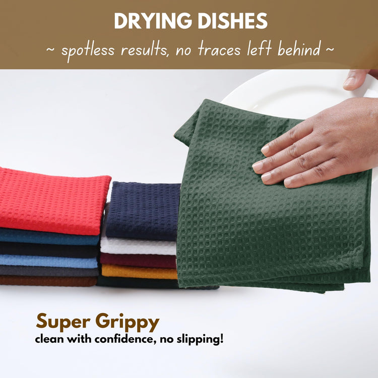 Cotton Kitchen Towel with Hanging Loop 16x26 inches (4 Count)