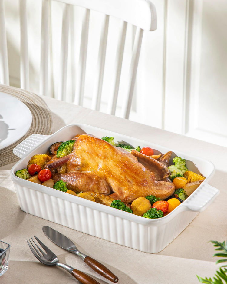 4.4QT Ceramic Casserole Dishes for Oven