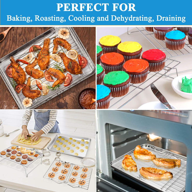 16 Inch Baking Sheet with Rack Set