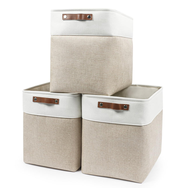 Large Fabric Storage Baskets (3 Count)