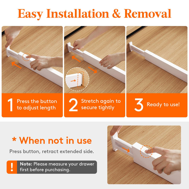 2.36" Upgrade Kitchen Drawer Dividers (8 Count)