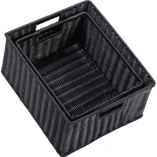 Large Wicker Baskets for Storage (2 Count)