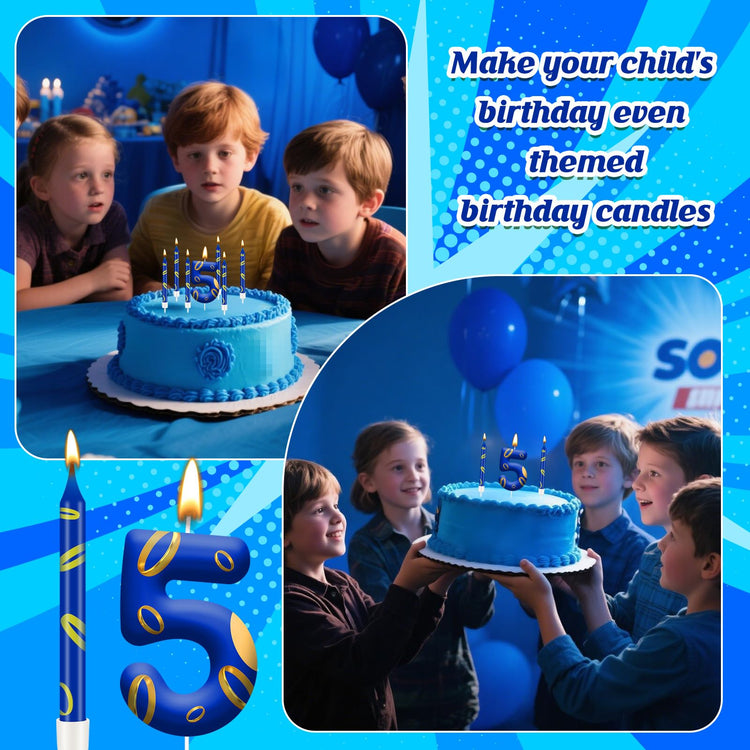 13PCS Birthday Cake Candles Set (13 Count)