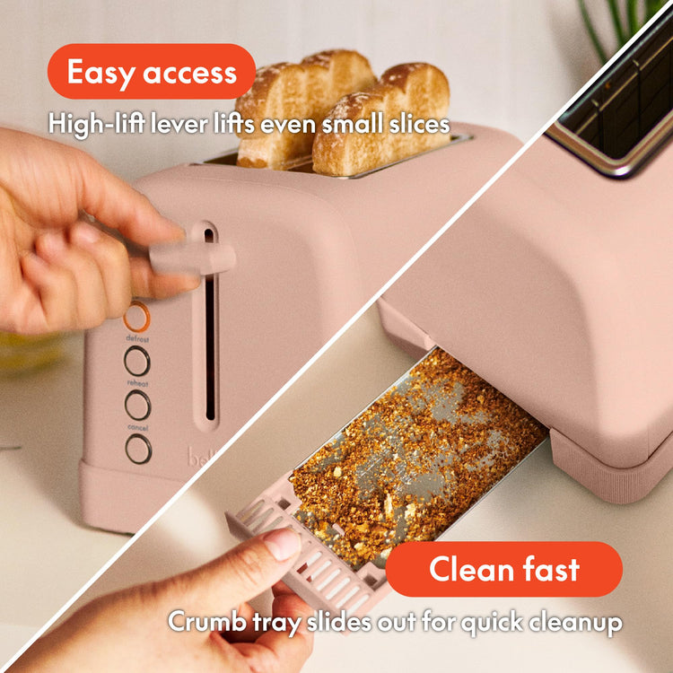2 Slice Toaster with Extra Wide Slots and 6