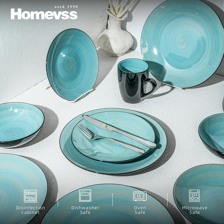 HomeVss Stoneware Sonoma Dinnerware Set
