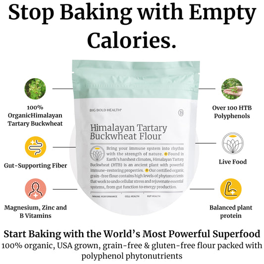 Organic Himalayan Tartary Buckwheat Flour (32 Ounce)