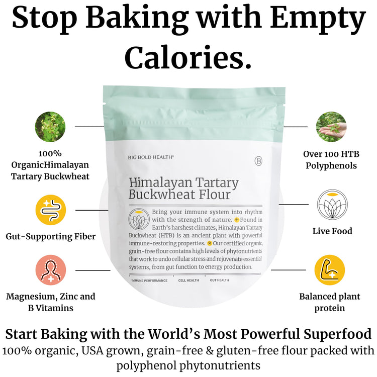 Organic Himalayan Tartary Buckwheat Flour (32 Ounce)