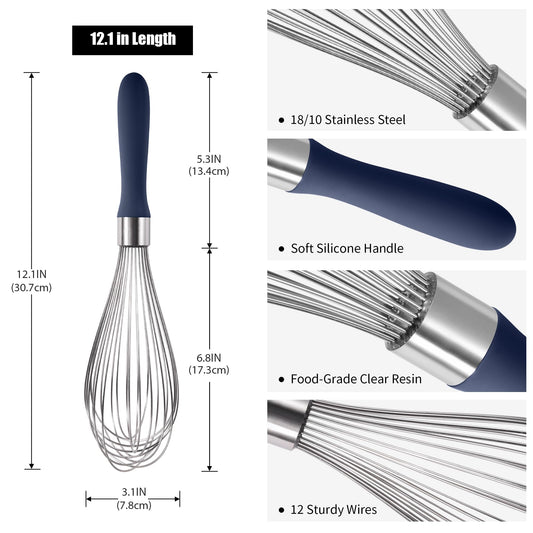 18 8 Stainless Steel Balloon Whisk for Cooking