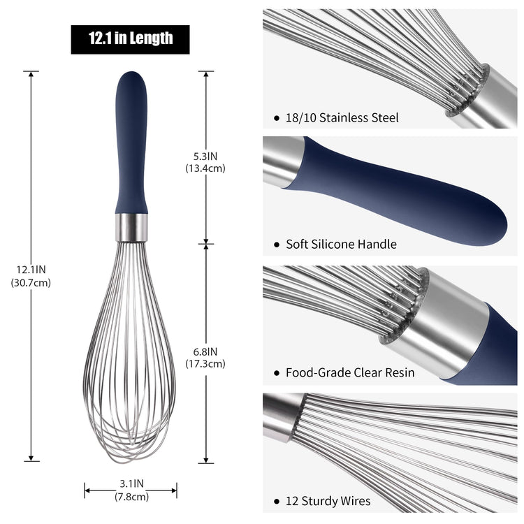 18 8 Stainless Steel Balloon Whisk for Cooking