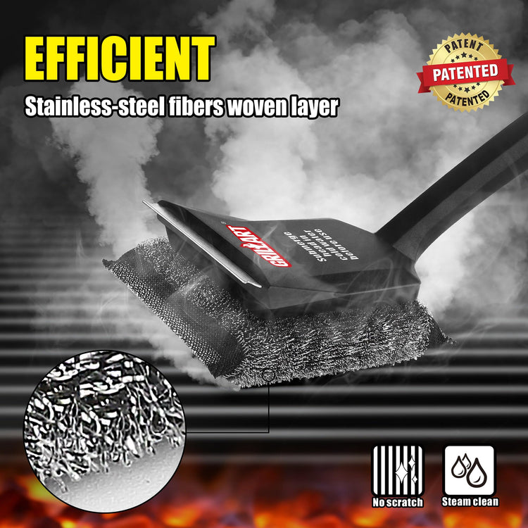 SteamWizards Grill Brush Bristle Free (20 Count)