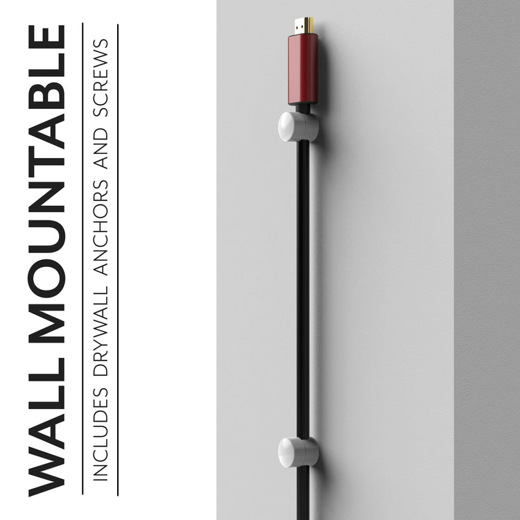 Cable Anchors for Desk Organization White