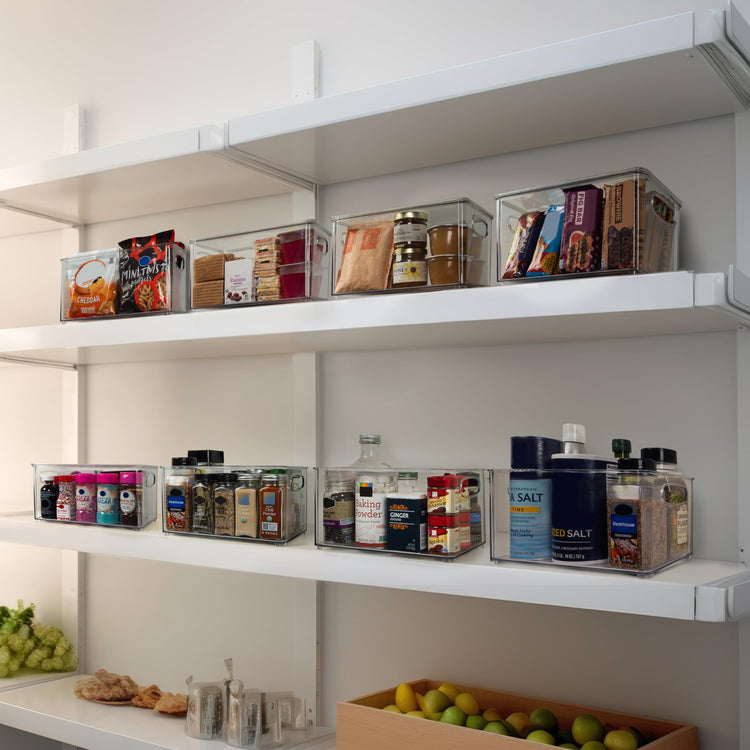 Pantry Storage Bins with Lids for Kitchen & Fridge